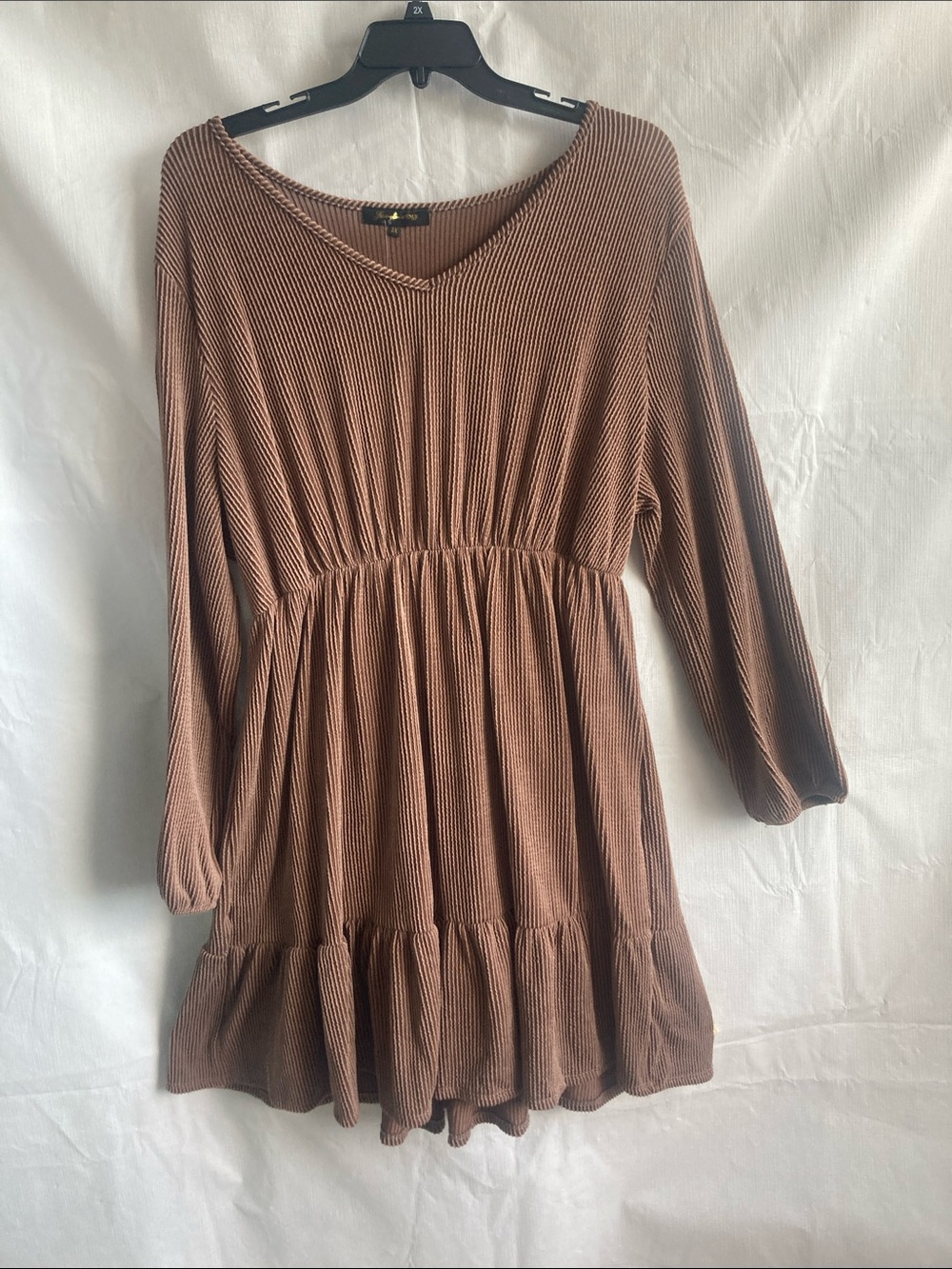 Lexington Ave brown dress boho casual business casual western granola girl 3X - Picture 6 of 17